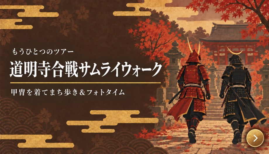 もうひとつのツアー 道明寺合戦サムライウォーク 甲冑を着てまち歩き＆フォトタイム