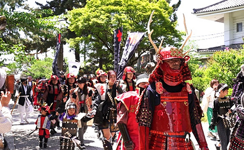 道明寺合戦まつり　武者行列